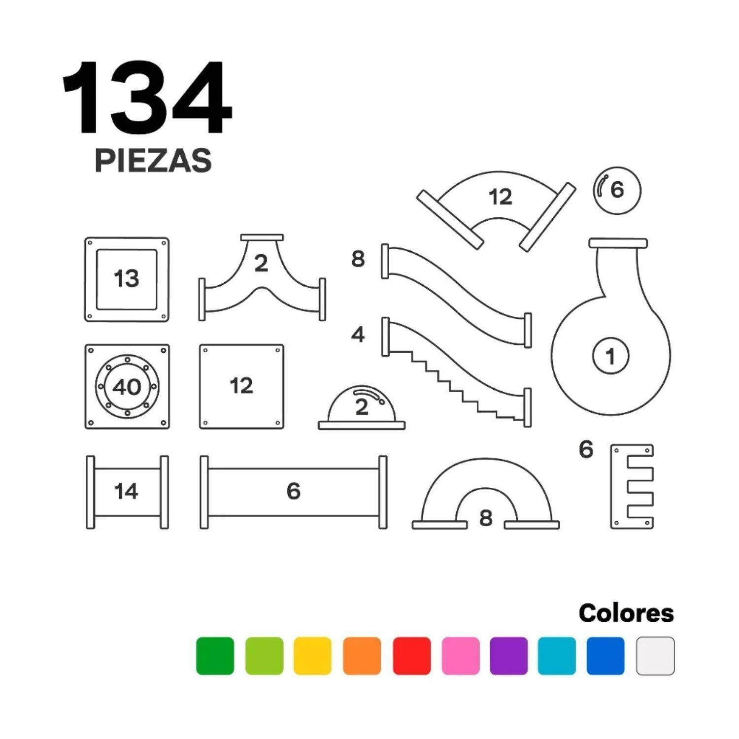 Imanix Tobogán - 134 piezas-5