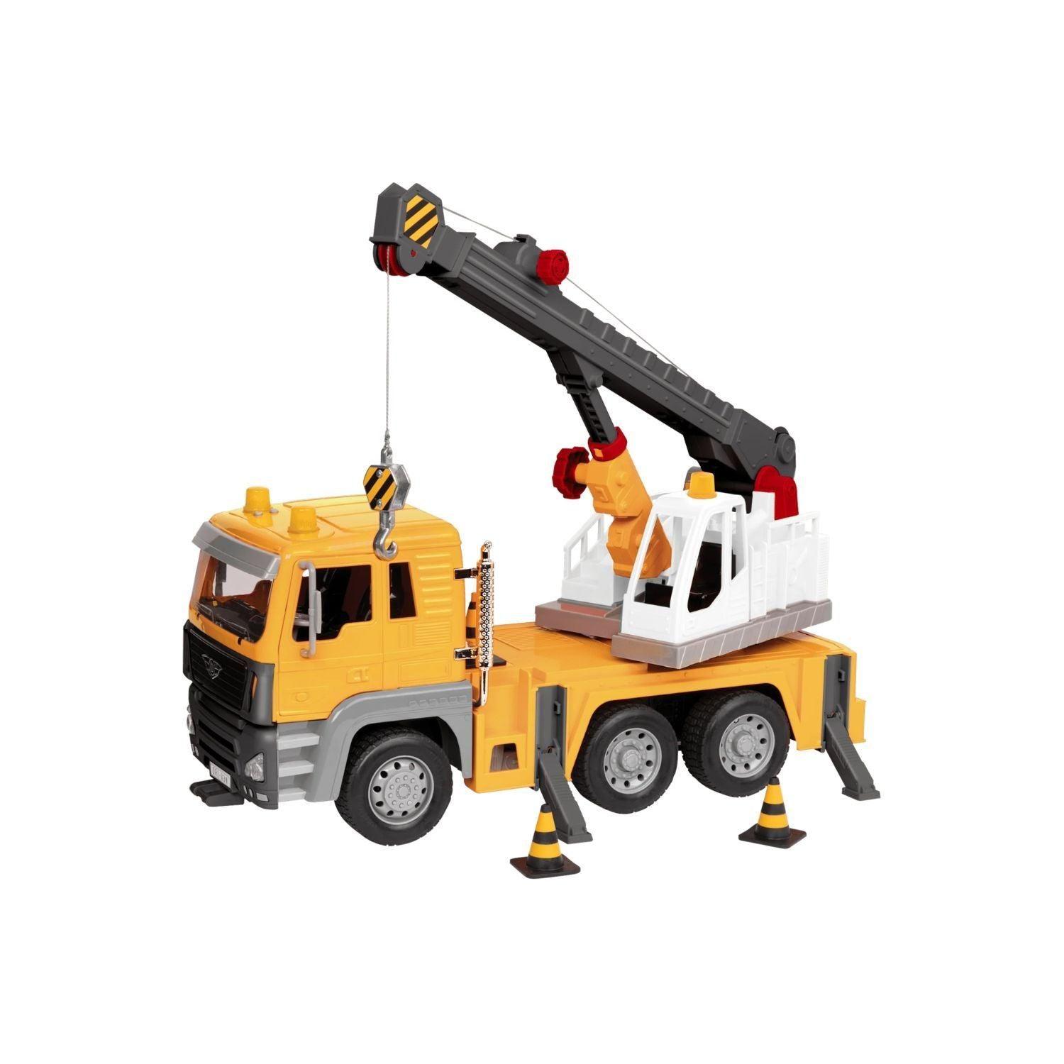 Camión Grua Amarillo realista-3