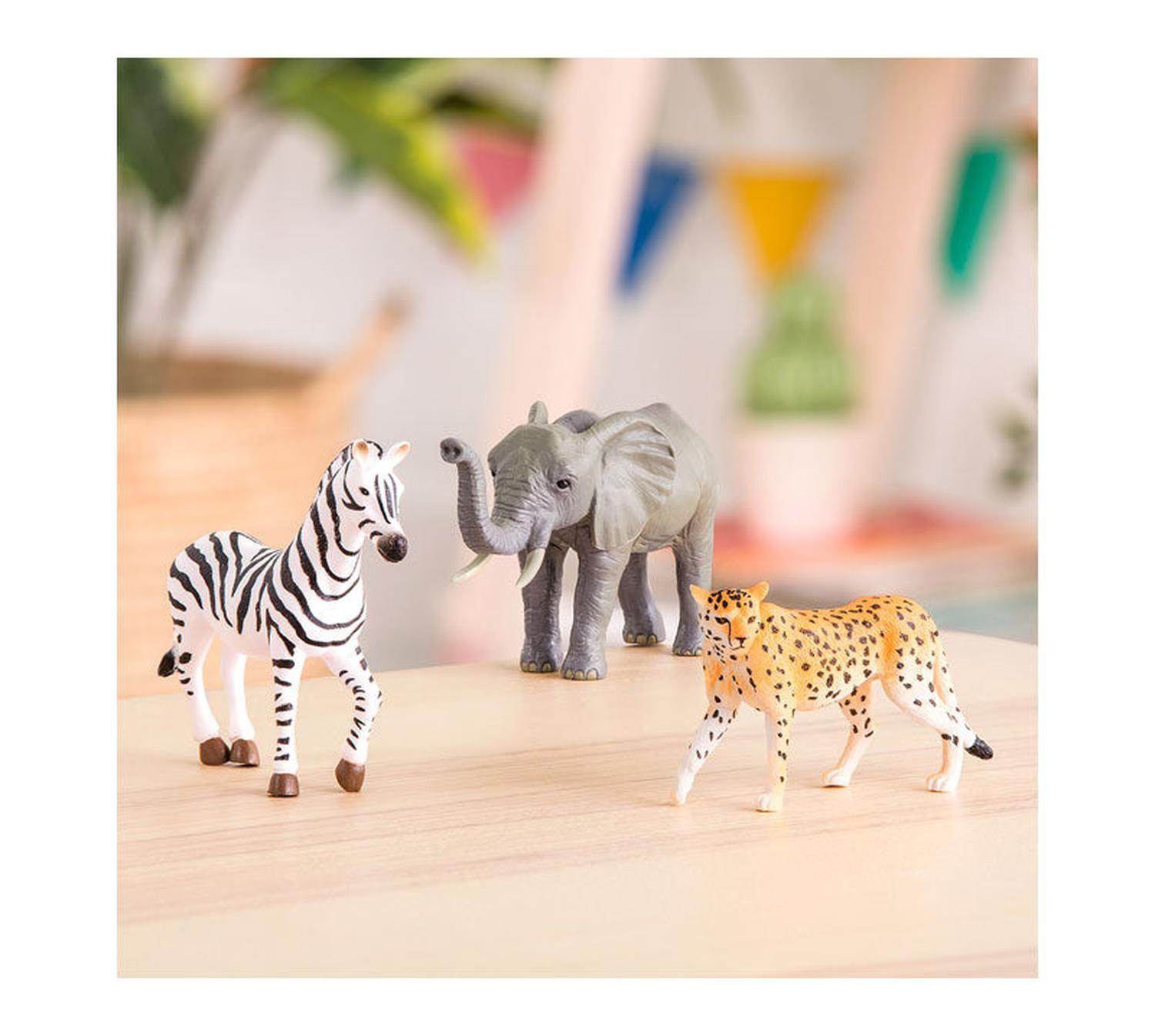 Animales de la jungla: Chita, cebra y elefante-2