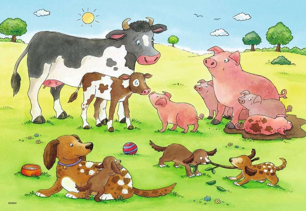 Puzzle Familias de animales - 2x12-3
