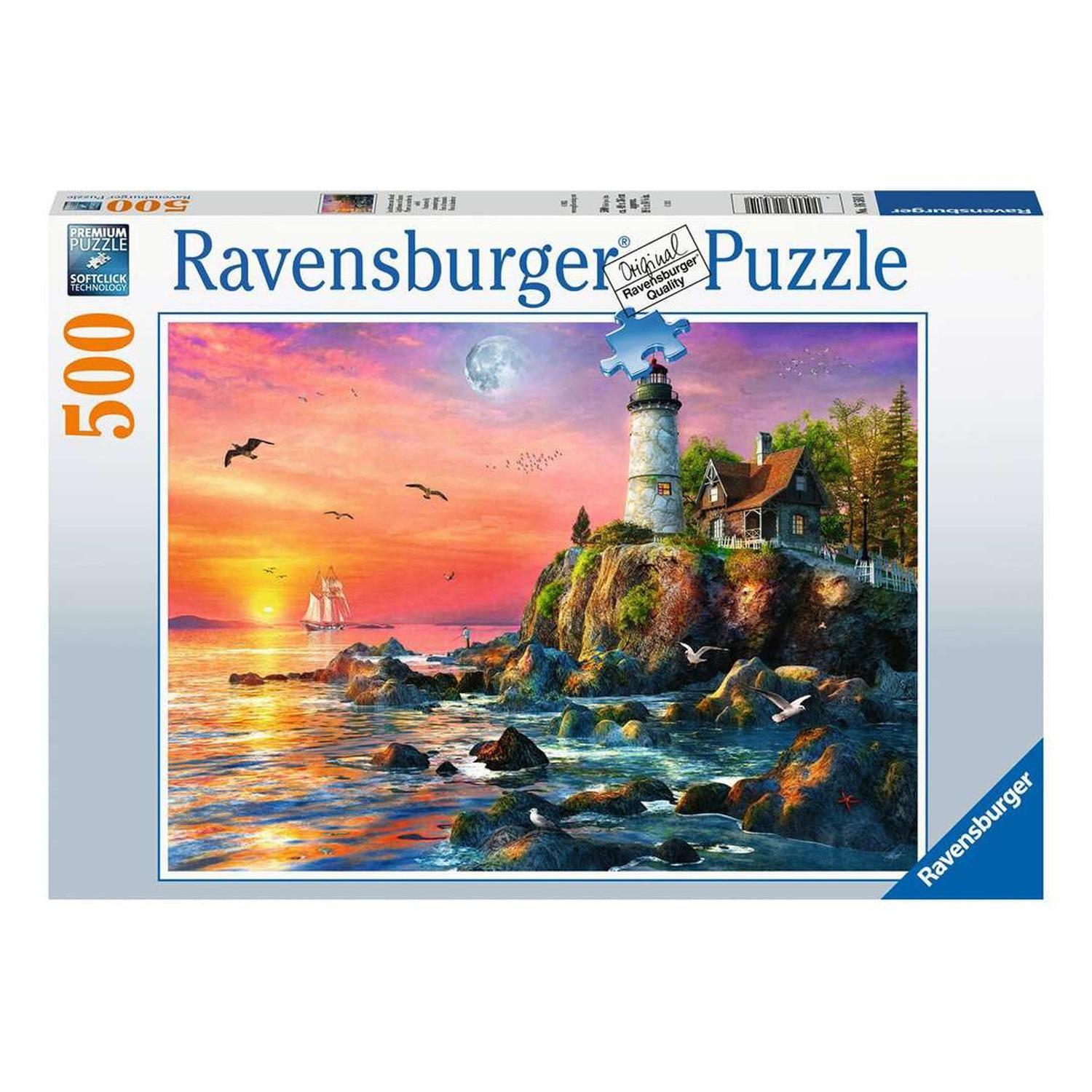 Puzzle Atardecer en el faro - 500 piezas-0