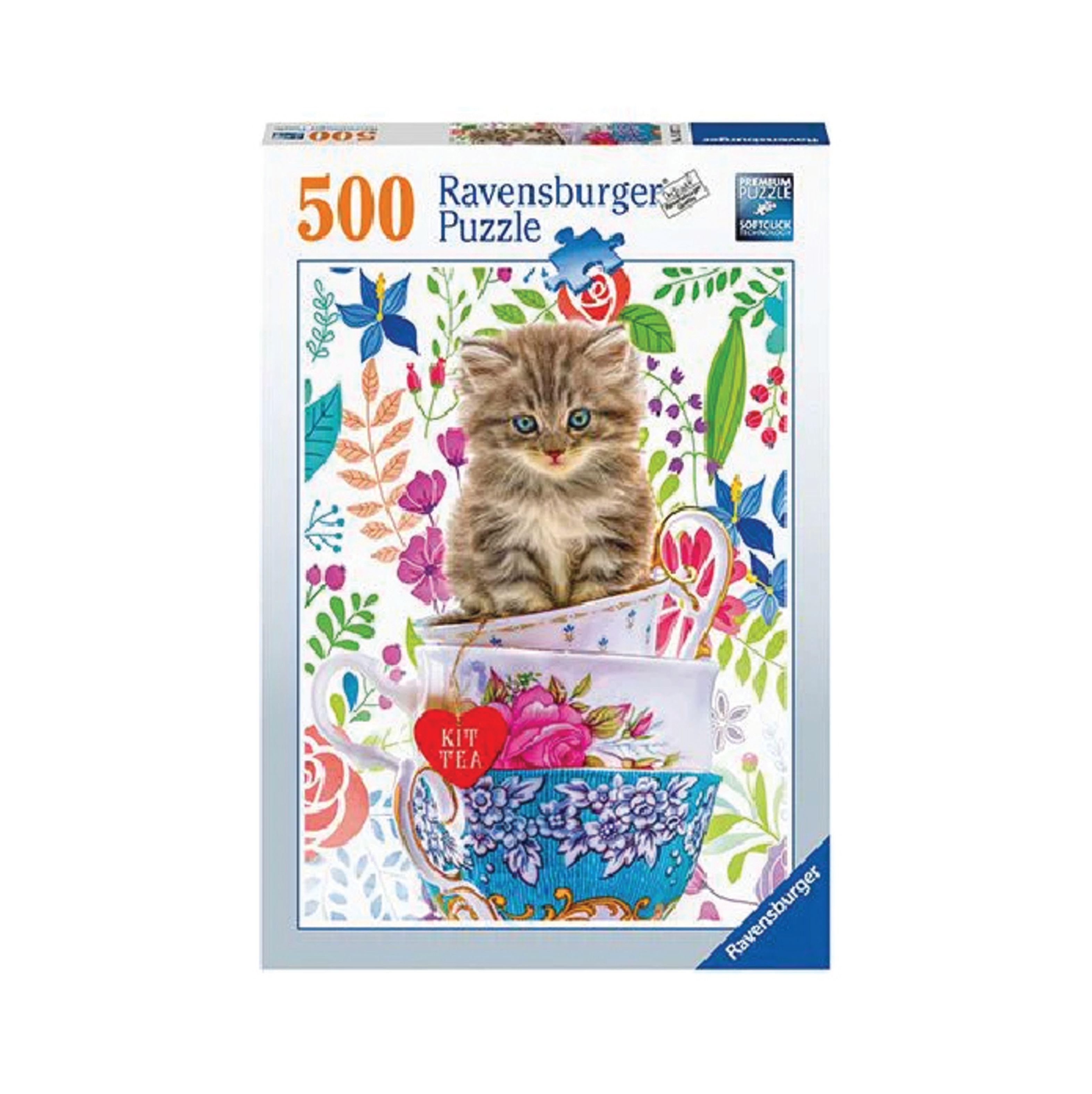 Puzzle Gatito en las tazas - 500 piezas-0