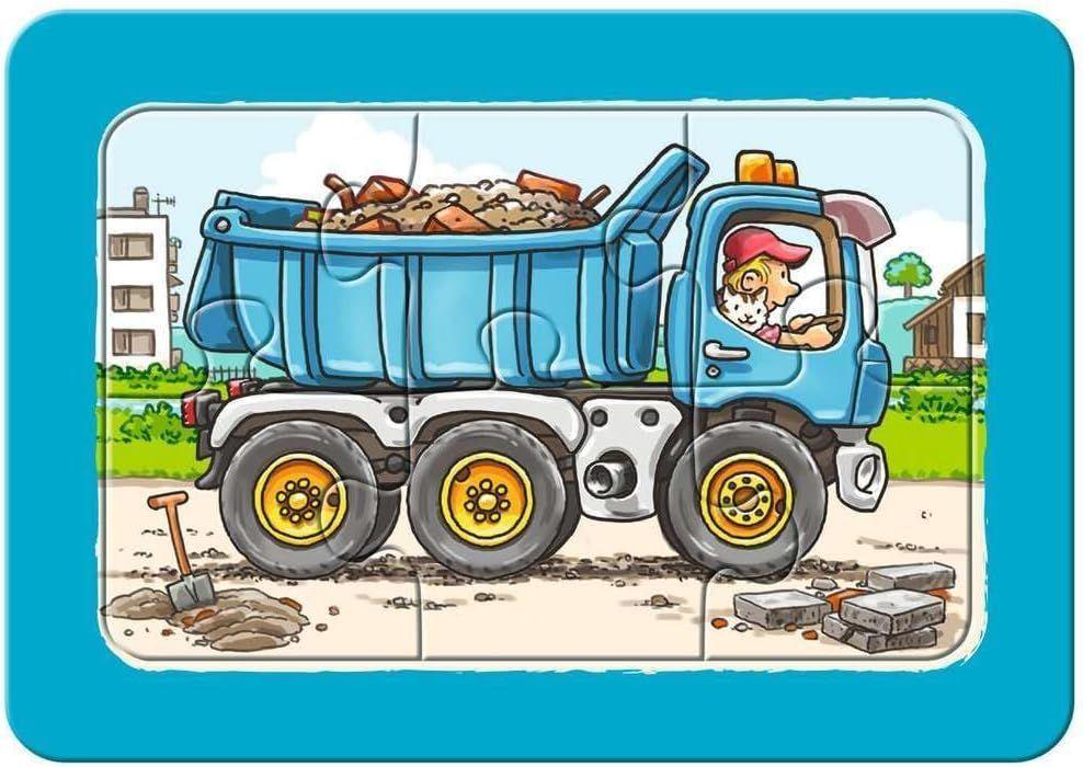 Mi primer puzzle - Excavadora, tractor y camión-4