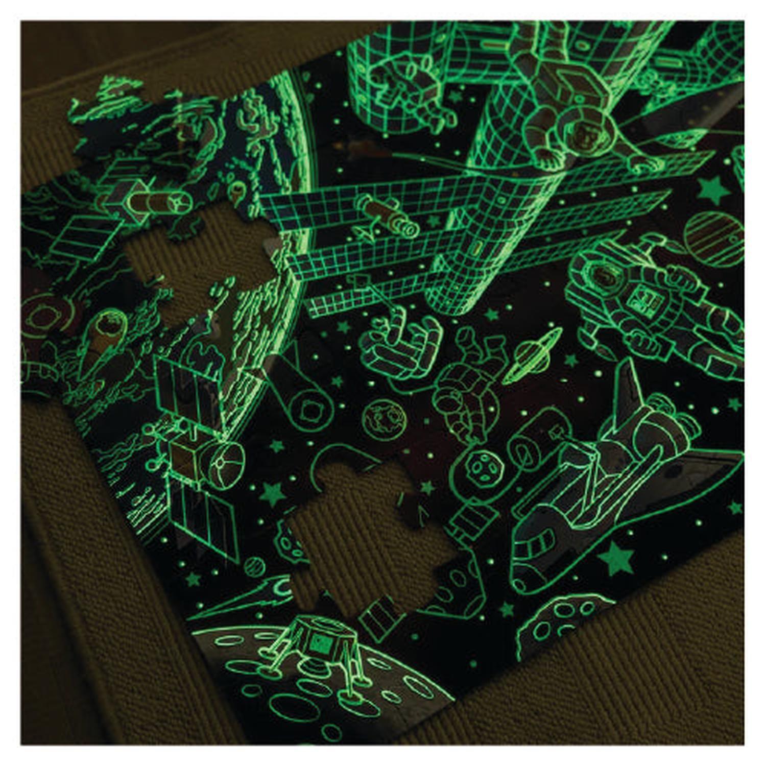 Puzzle de suelo Espacio Exterior Brilla en la Oscuridad-2