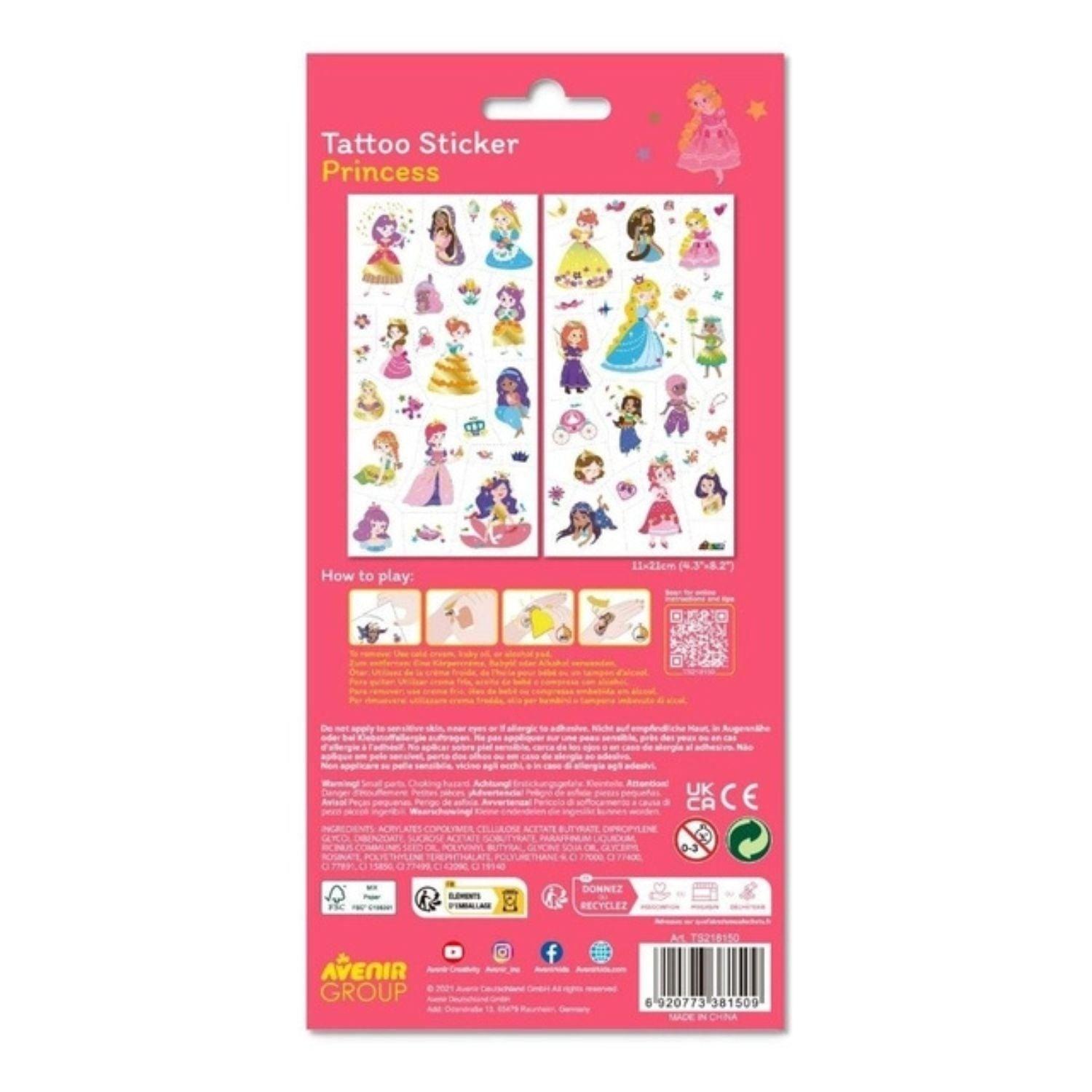 Set de Tatuajes Temporales - Princesas-3