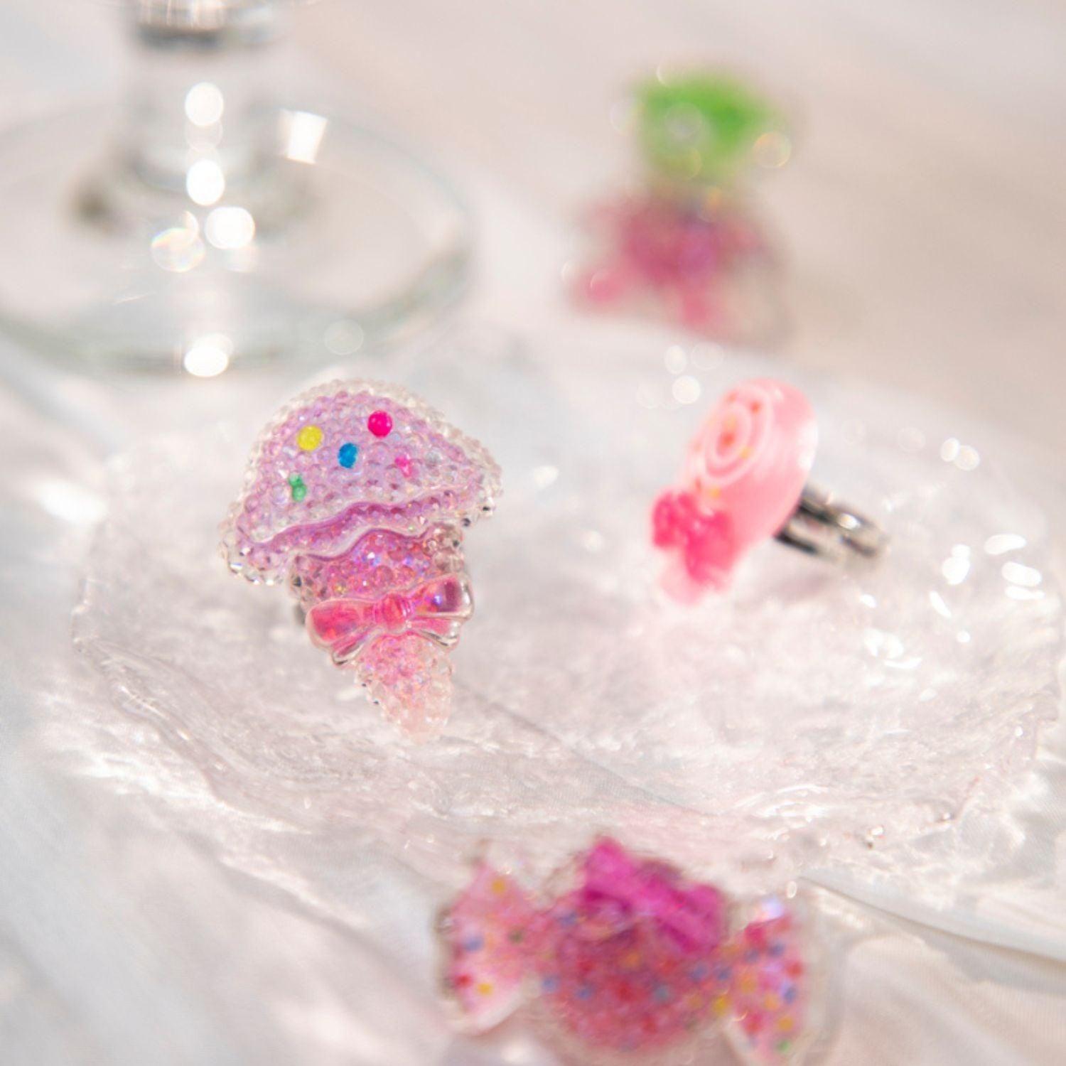 Set de Anillos Brillantes Dulces Delicias-3