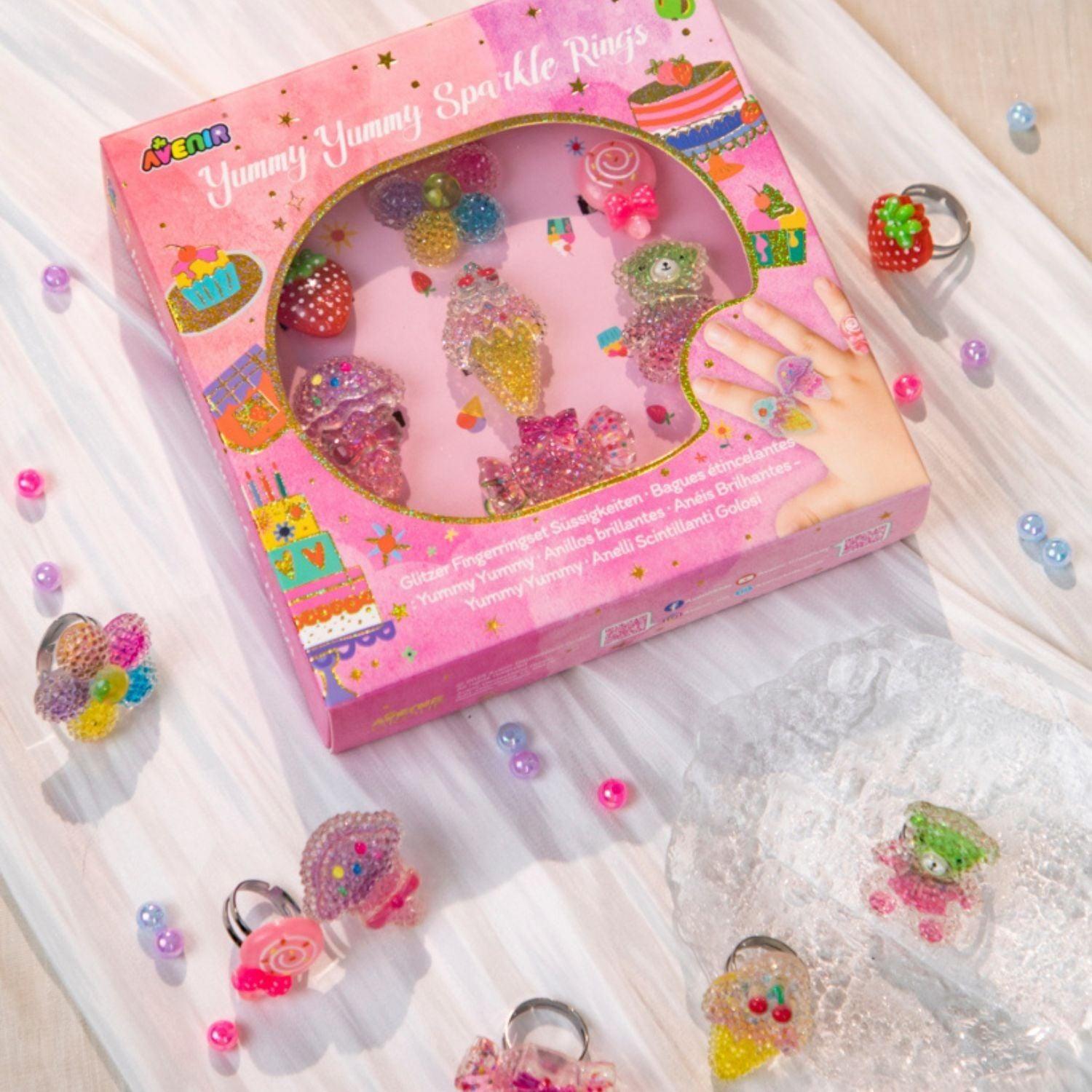 Set de Anillos Brillantes Dulces Delicias-4