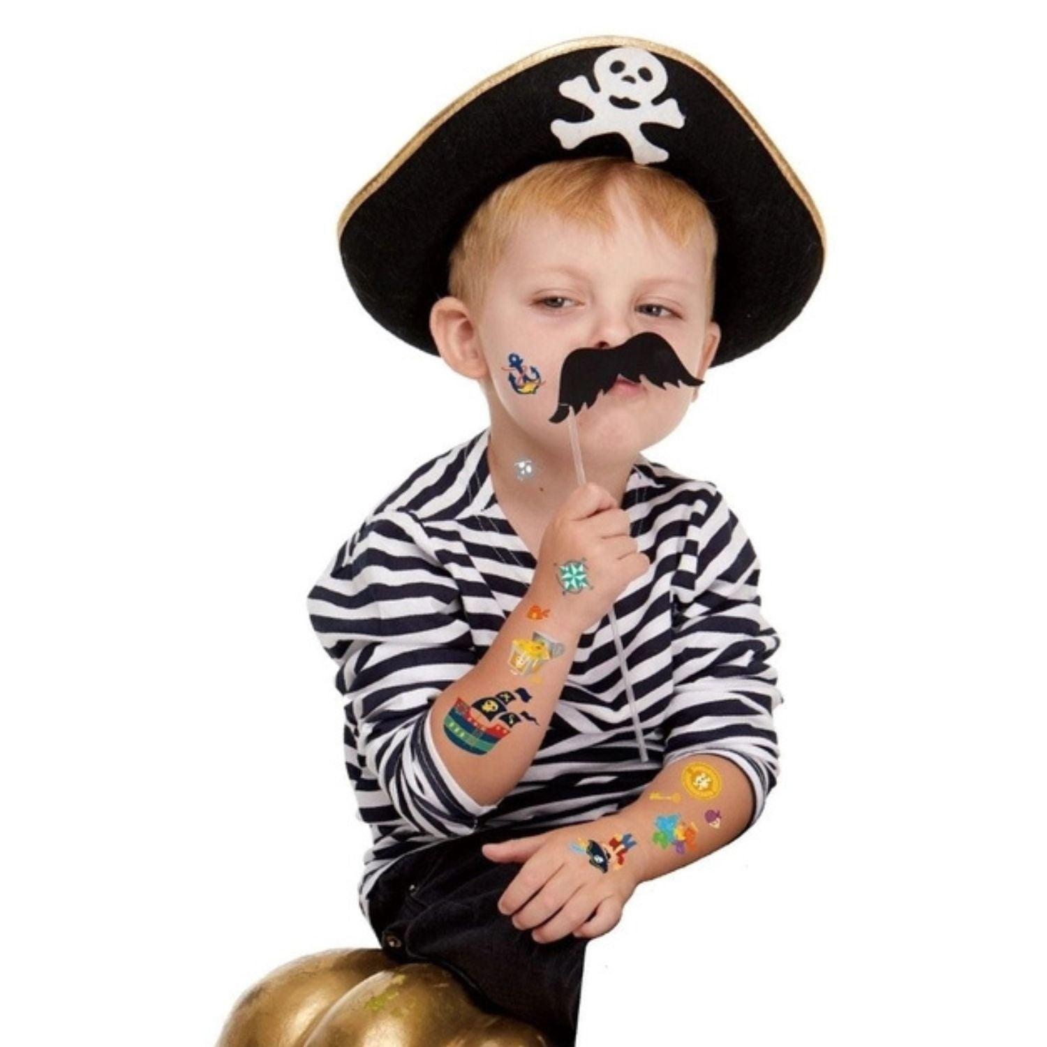 Set de Tatuajes Temporales - Piratas-2