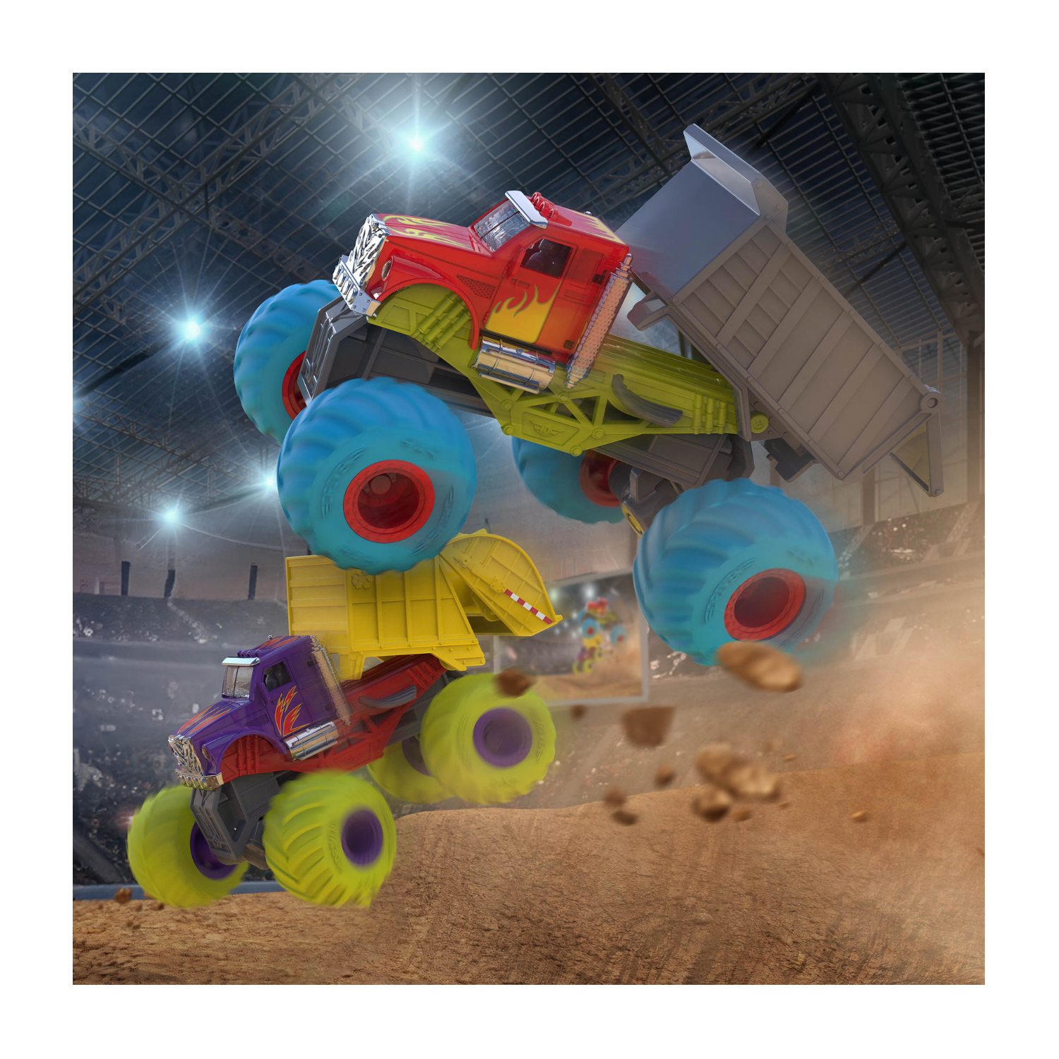 Monster Trucks de reciclaje y descarga-2