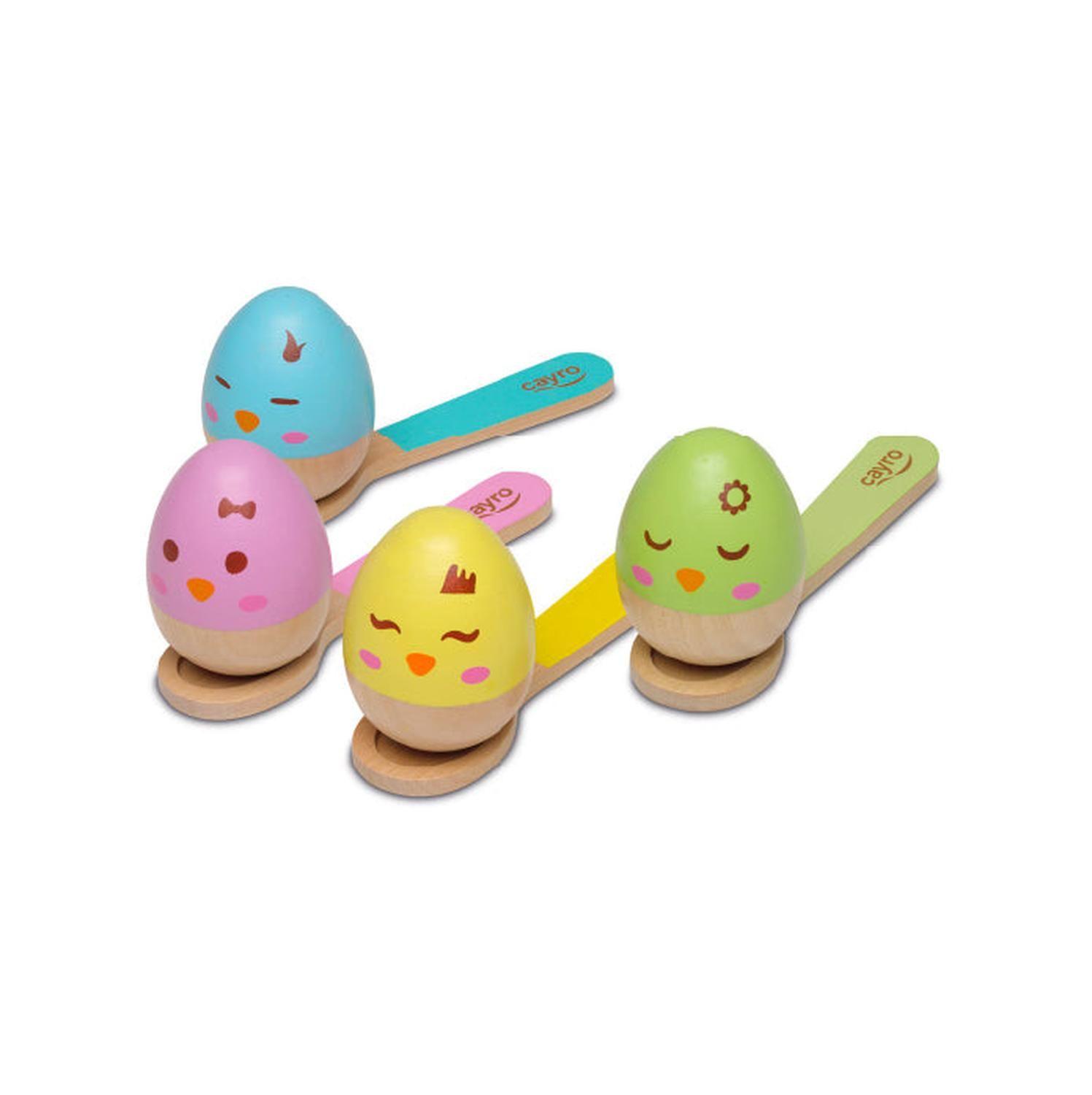 Juego de madera didáctico de destreza Eggs-2