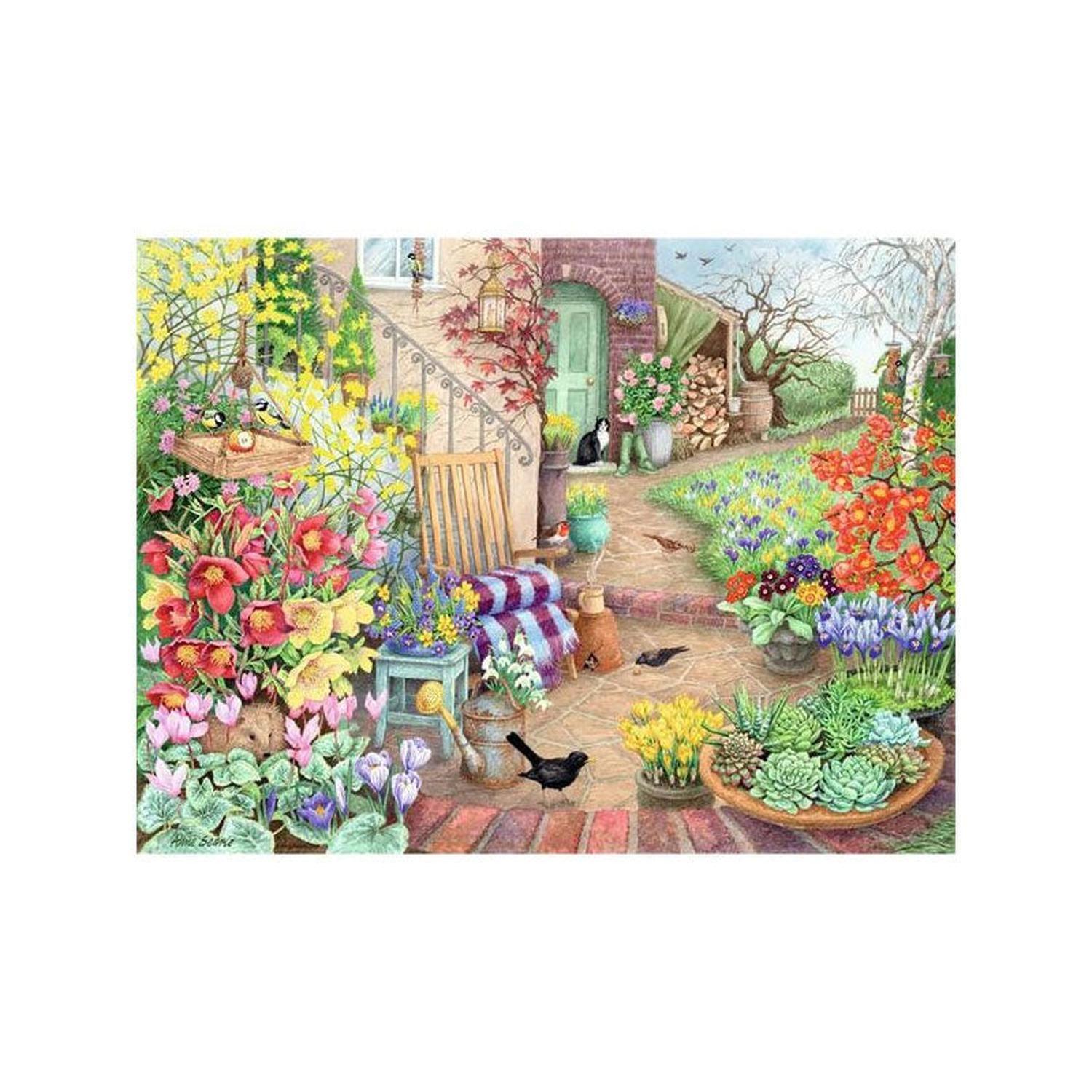 Puzzle Días felices Jardines Gloriosos - 4x500 piezas-4