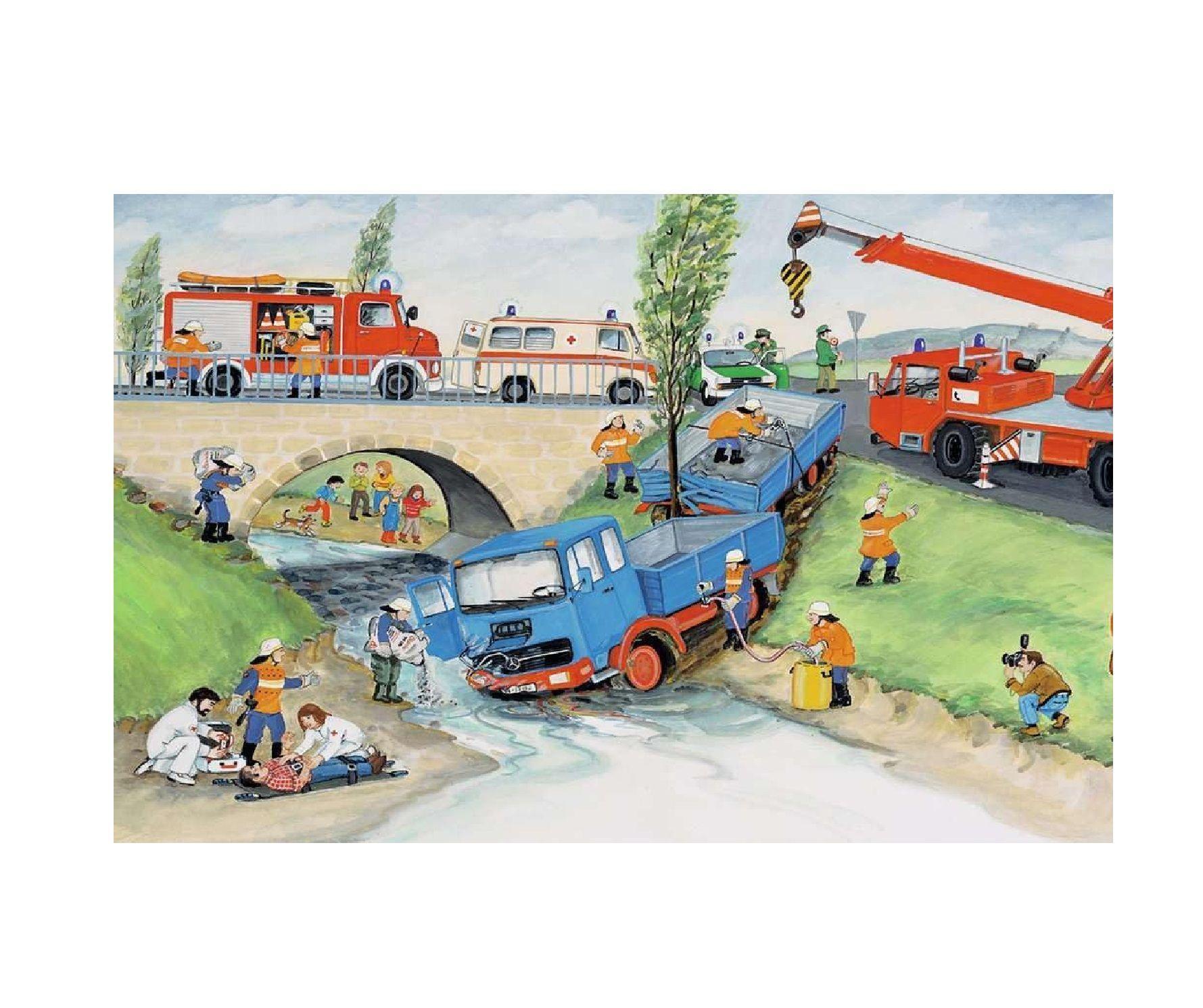 Puzzle Bomberos - 2x24 piezas-1