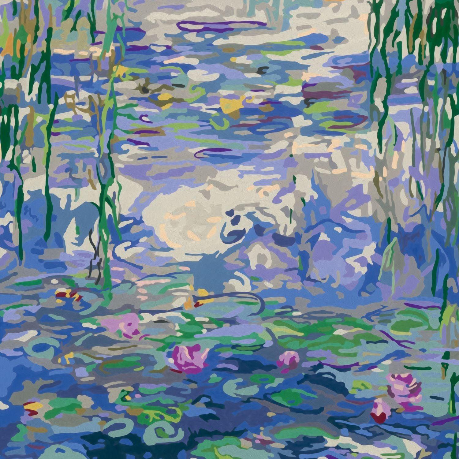 Canvas pinta por número: Claude Monet - Nenúfares-2