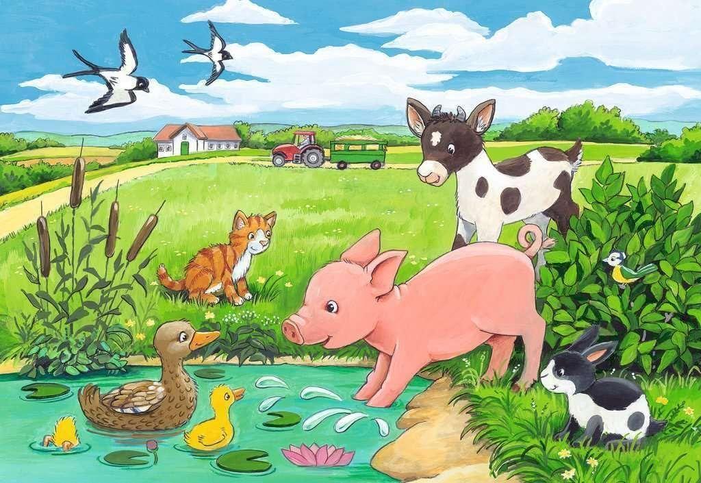 Puzzle Animalitos del campo - 2x12-2