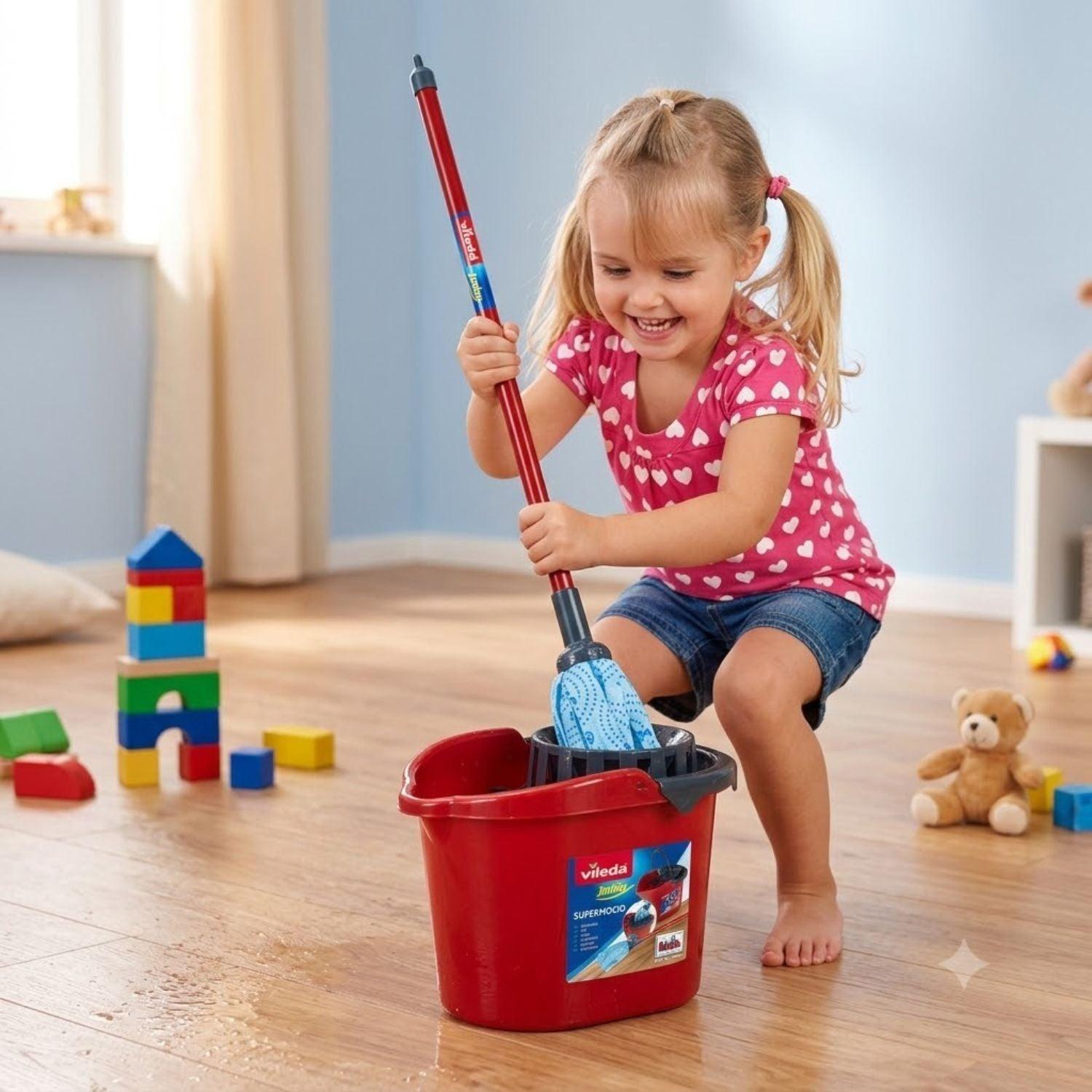 Set de Mopa y Balde Infantil Vileda-3