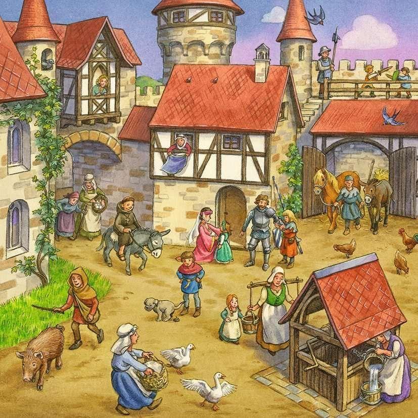 Puzzle Caballeros de la Edad Media - 3x49-1
