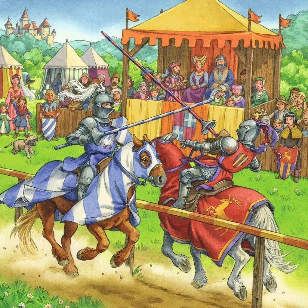 Puzzle Caballeros de la Edad Media - 3x49-3