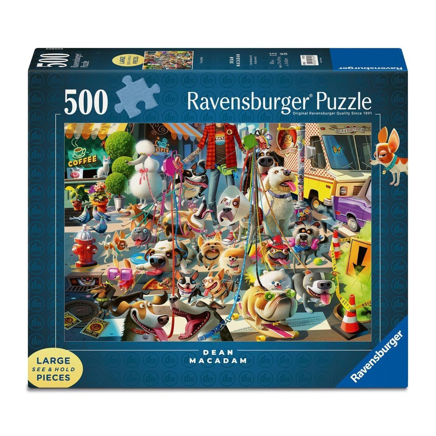 Puzzle 500 Piezas Grandes Paseador de Perros-0