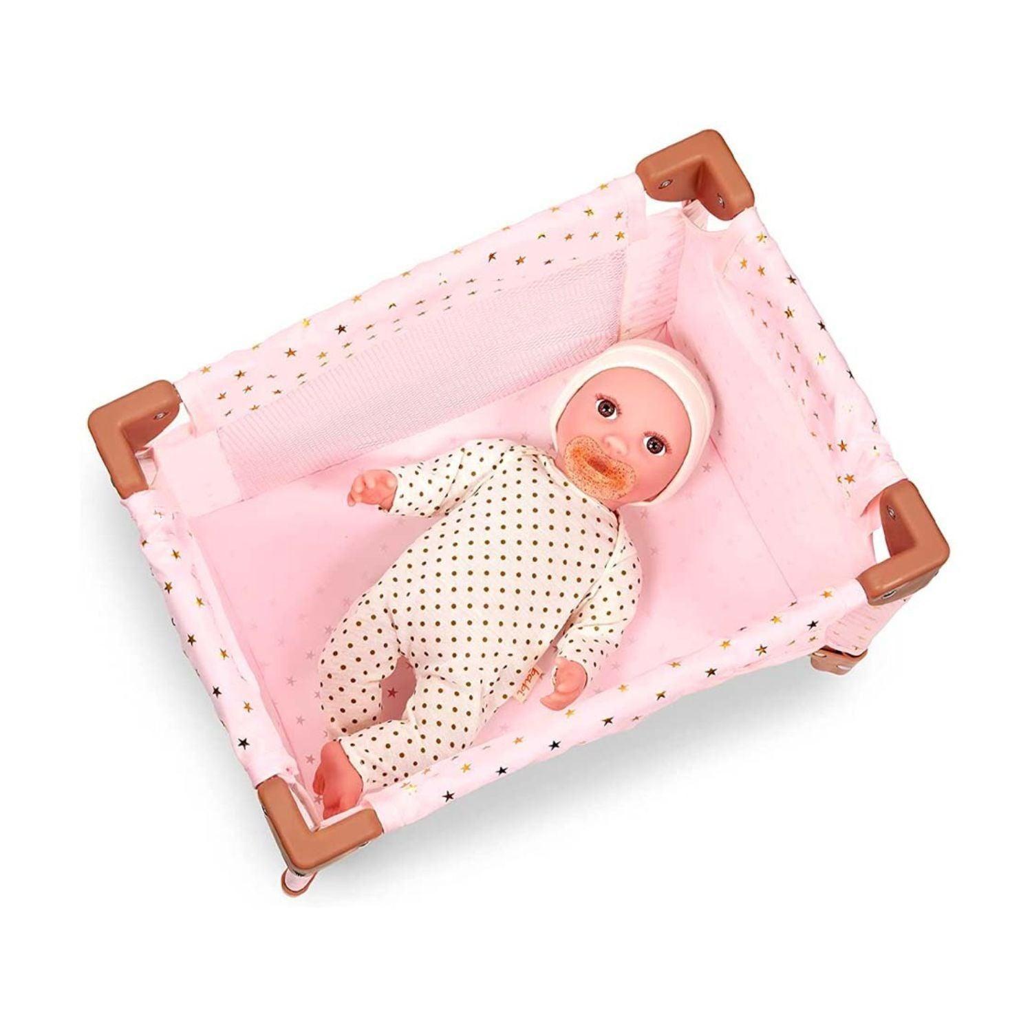 Cuna Para Muñecas Plegable - Rosada-3