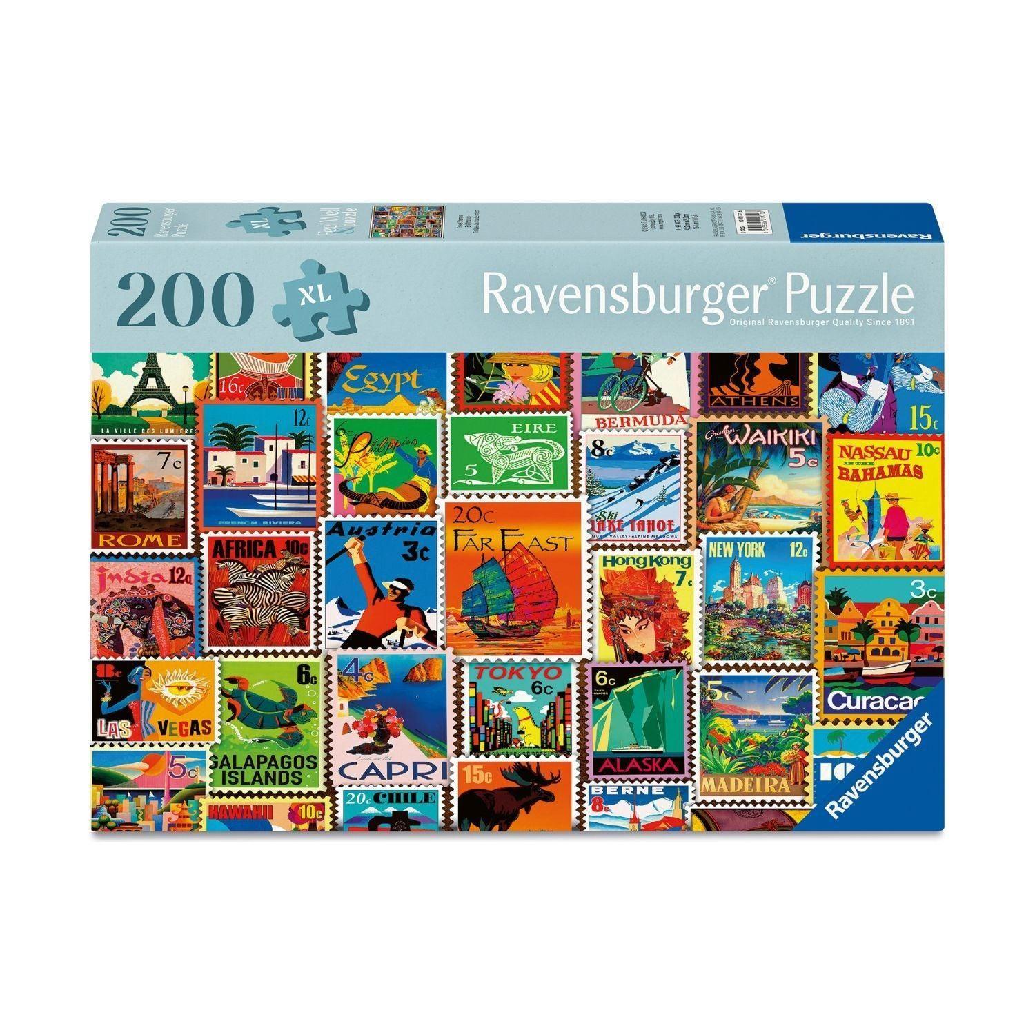Puzzle 200 Piezas XL Sellos de Viaje-0