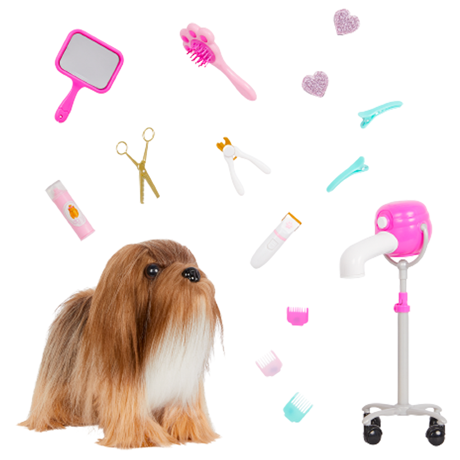 Set de salón cachorro Lhasa Apso Dog-0