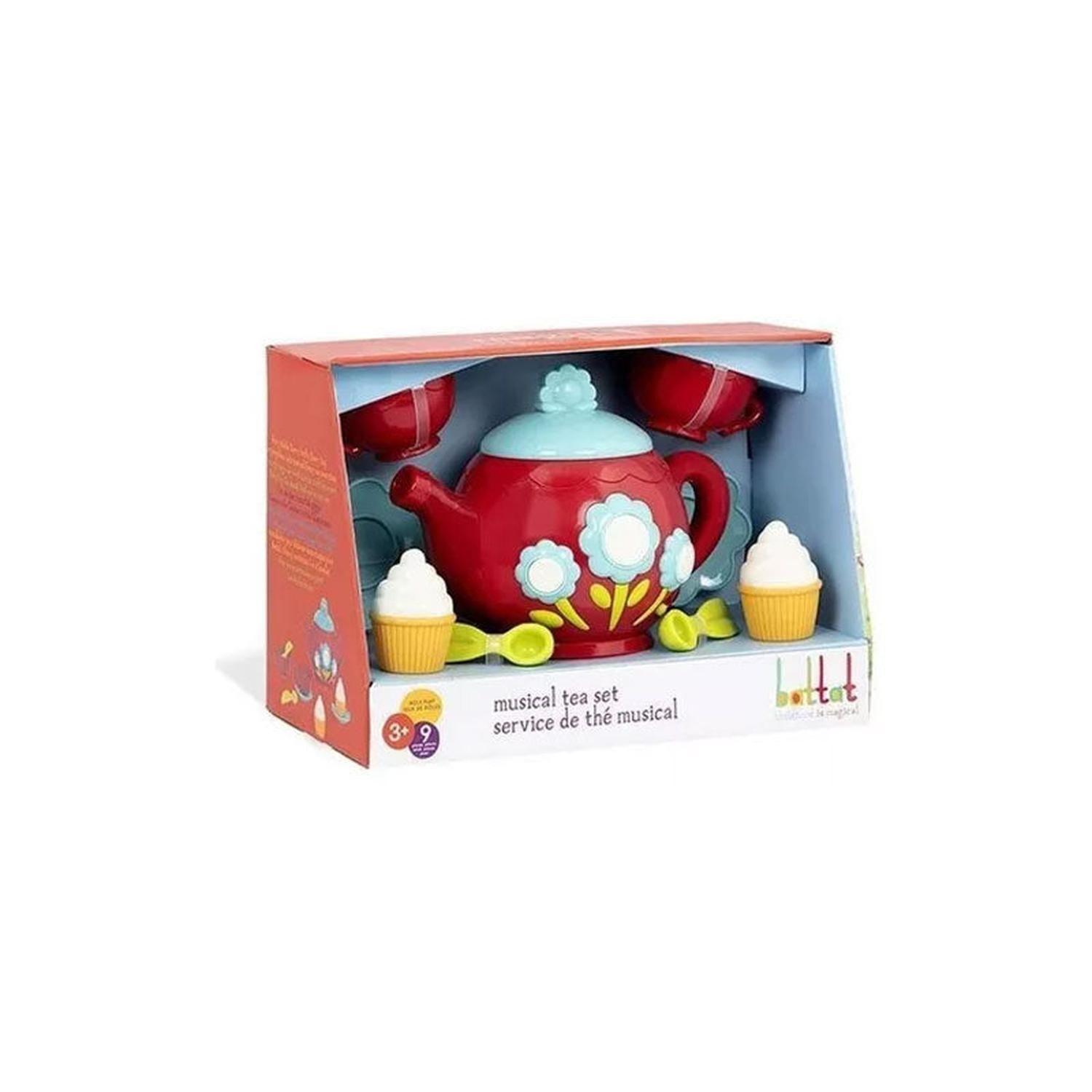 Juego de té musical rojo-2