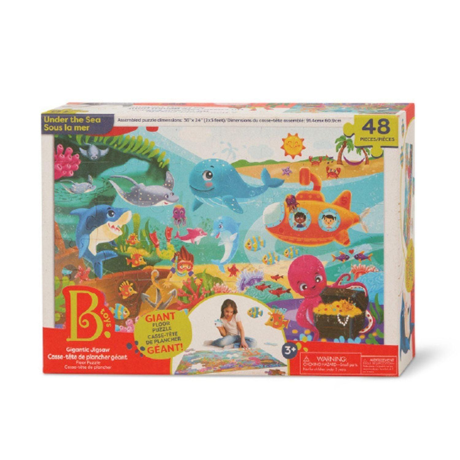 Puzzle Gigante De Piso - Bajo El Mar 48 Piezas-2