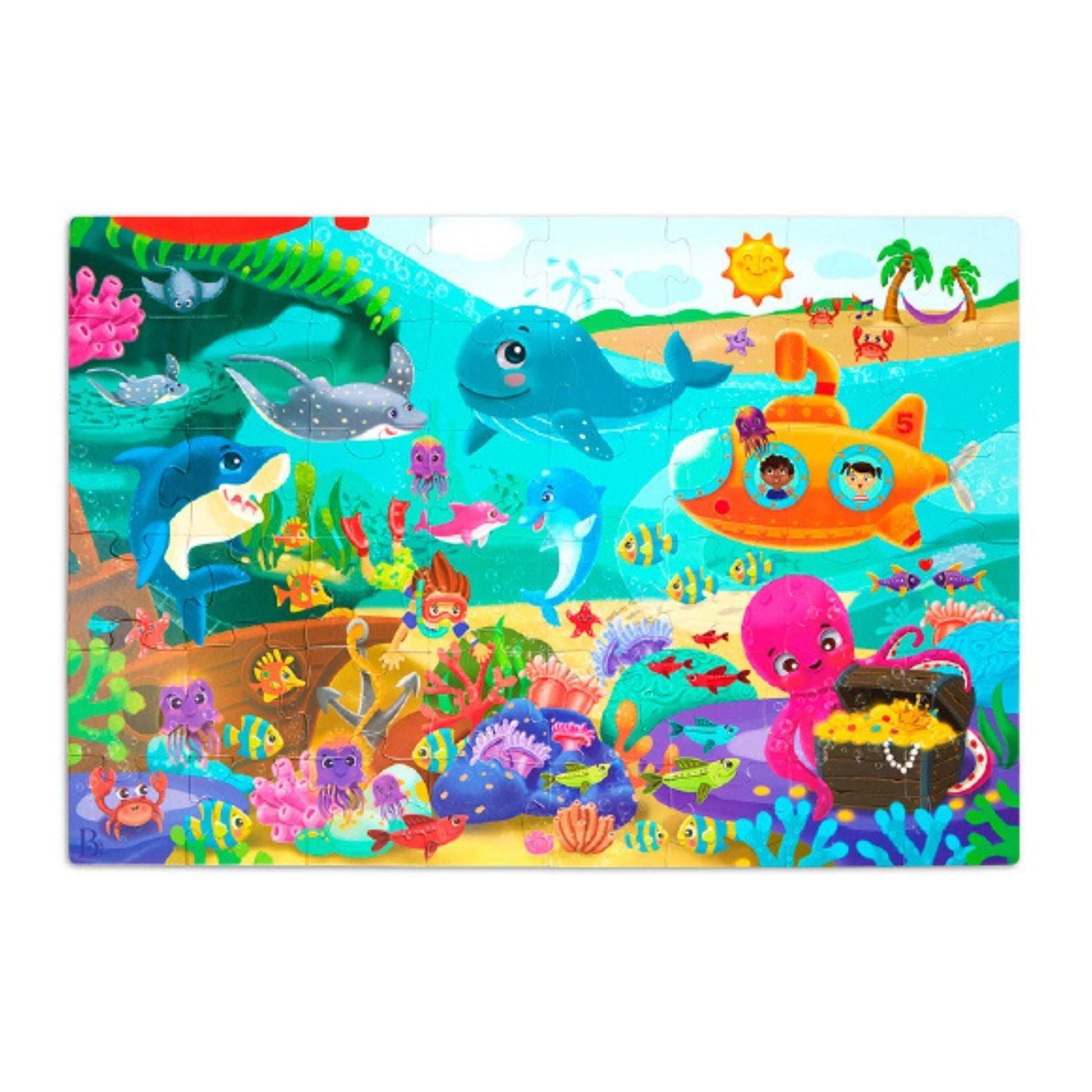 Puzzle Gigante De Piso - Bajo El Mar 48 Piezas-3