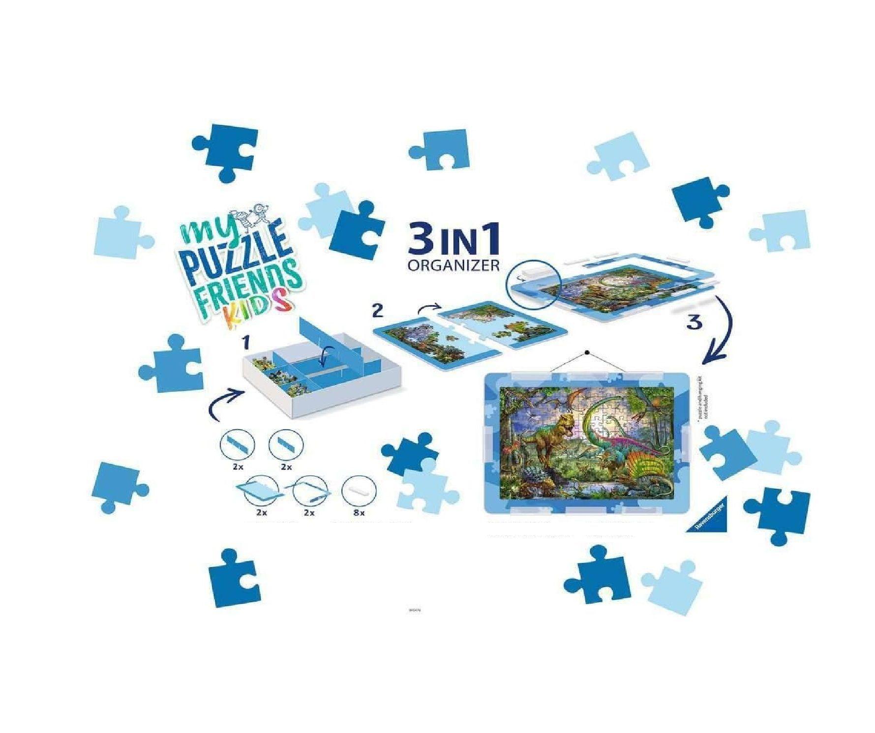 Organizador puzzles 3 en 1 - Azul-2