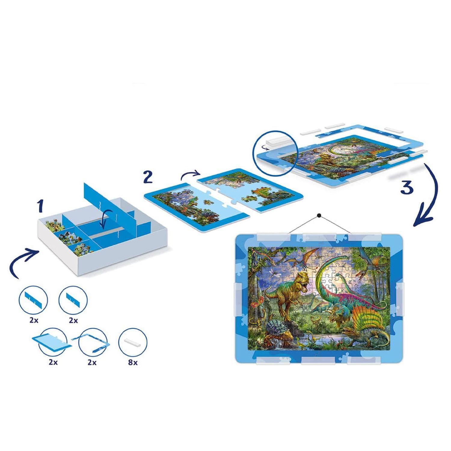 Organizador puzzles 3 en 1 - Azul-2