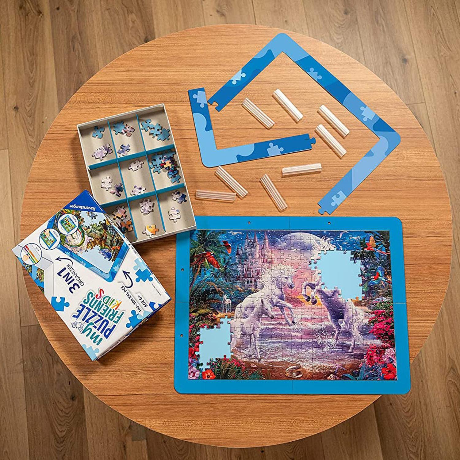 Organizador puzzles 3 en 1 - Azul-3