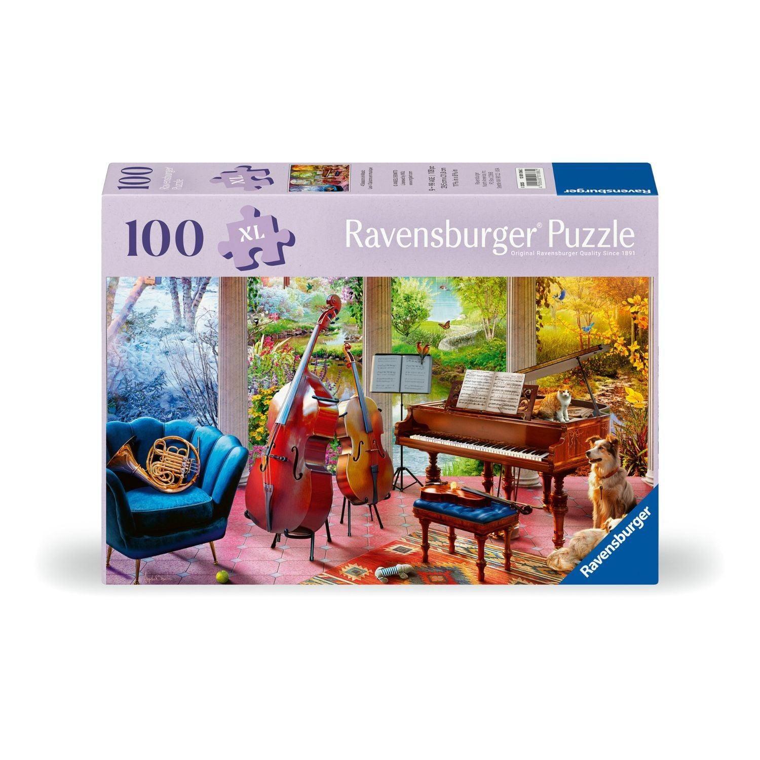 Puzzle 100 Piezas XL Jardín de la Música-0