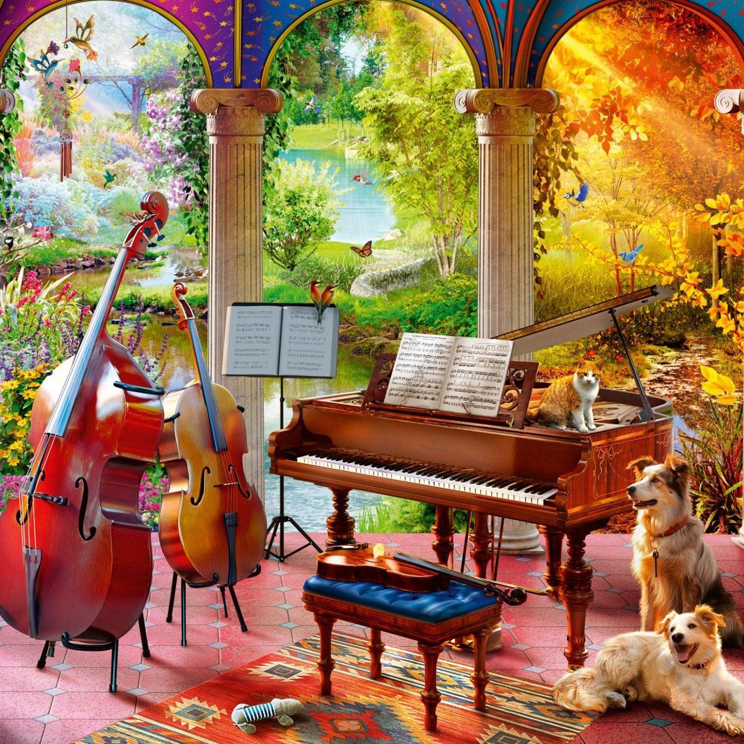 Puzzle 100 Piezas XL Jardín de la Música-1
