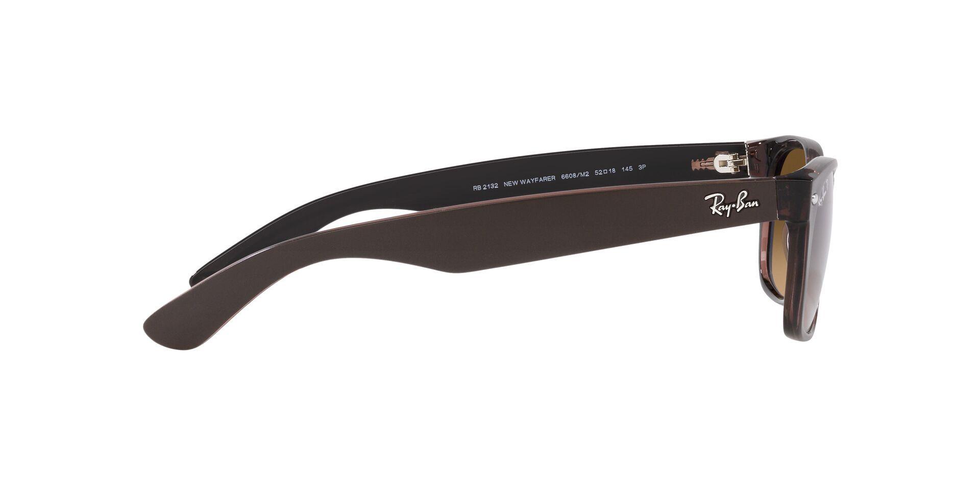 Ray-Ban New Wayfarer Polarizado RB2132 6608M2 55-8