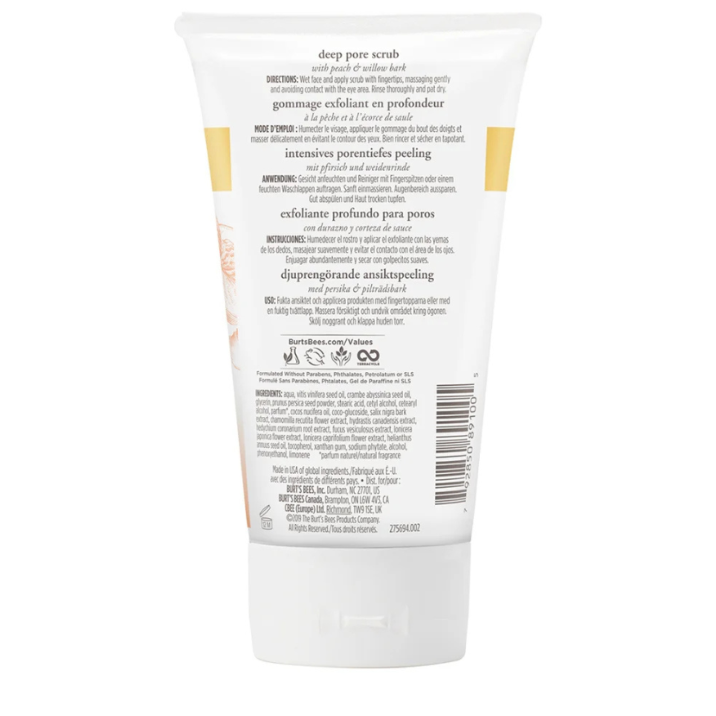 Exfoliante Profundo de Poros Durazno Burts Bees-1