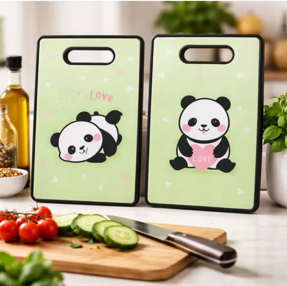 Tabla De Cortar Cocina Dise o Panda Kawaii 37x23cm Panda-3