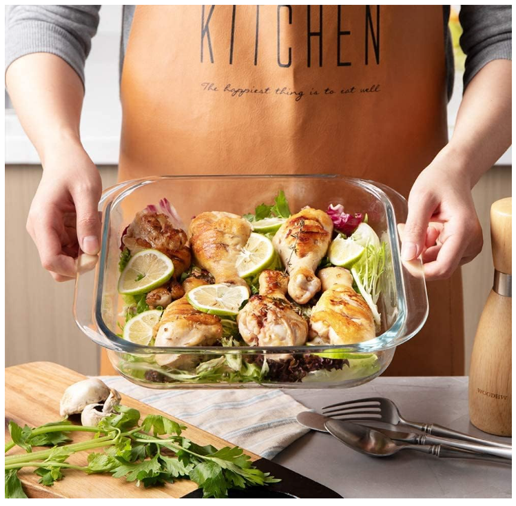 Fuente De Vidrio Cuadrada Para Horno 28cm 2300ml-2