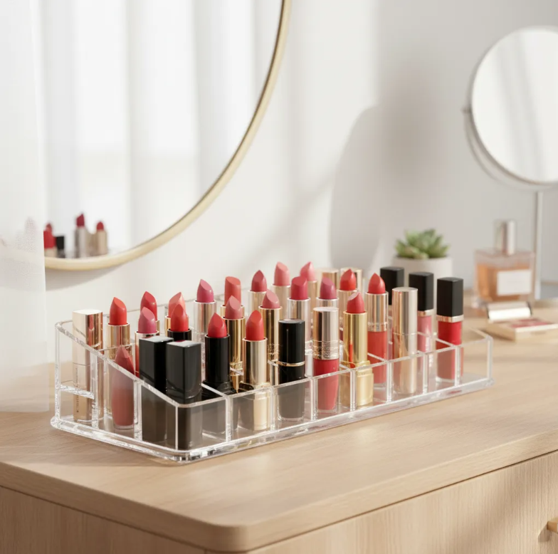 Organizador De Maquillaje Acr lico Transparente 24 Espacios-3