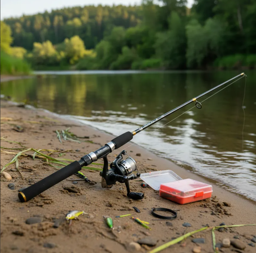 Kit De Pesca Caña 1,35m Con Carrete Y Accesorios-2