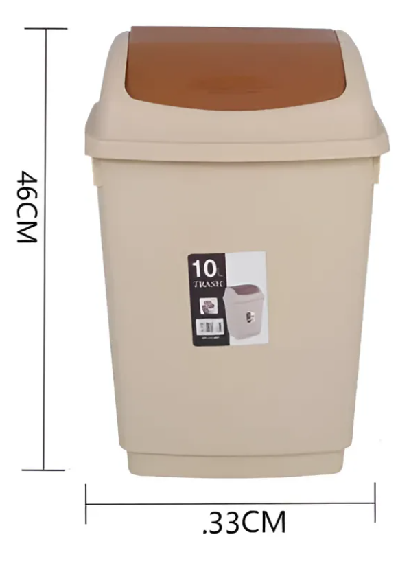 Basurero pl stico 25L con tapa vaiv n-5