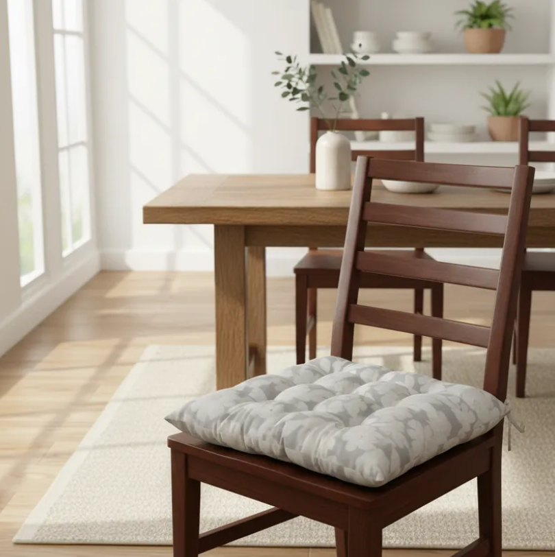 Cojin Para Silla Acolchado Dise o Floral 40x40cm Con Amarra-5