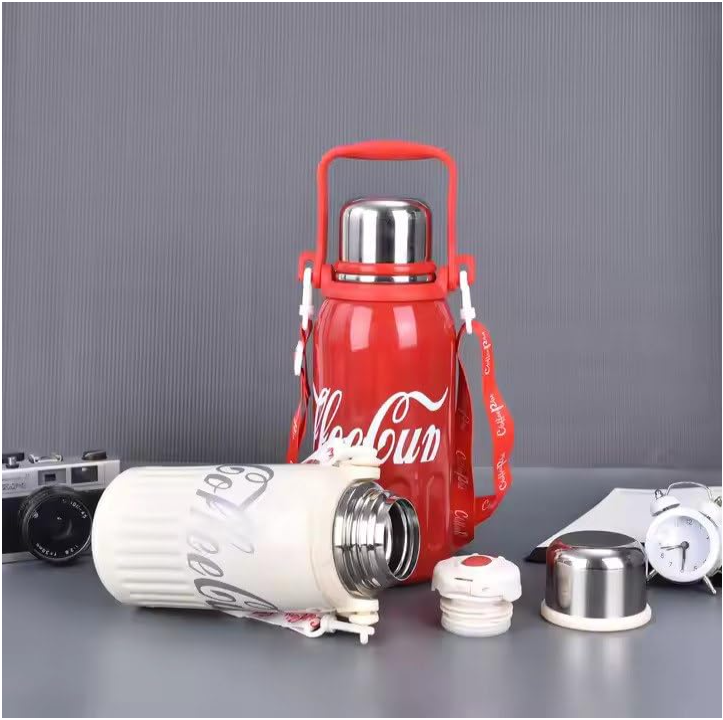 Termo Botella Caf 800ml Acero Inoxidable Retro-4