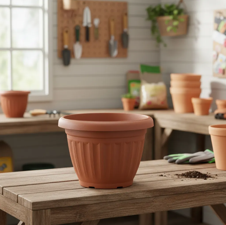 Macetero Pl stico 19x16 cm Redondo-4