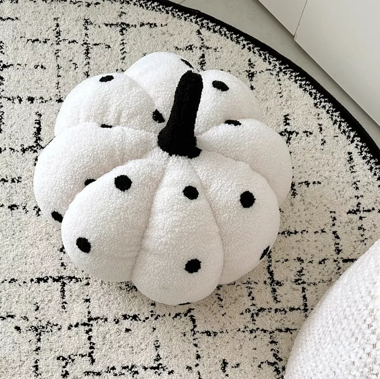 Cojin Decorativo Calabaza Con Lunares 40cm-2