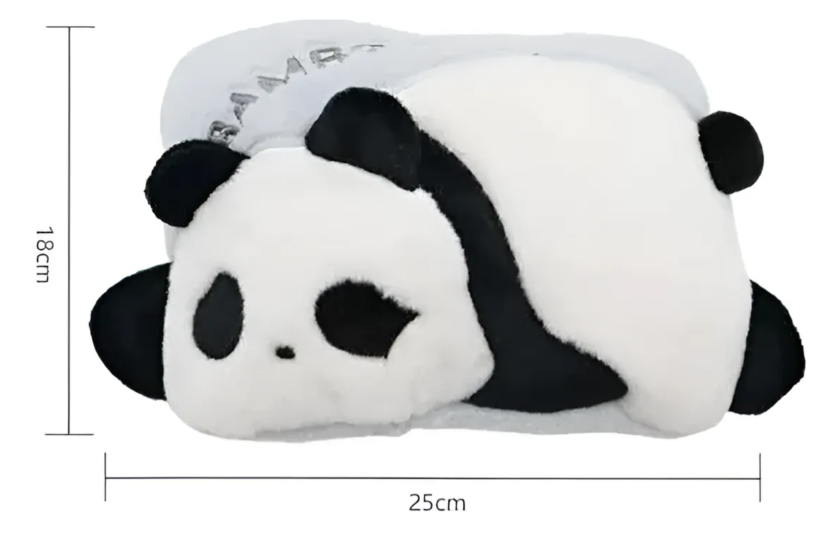 Guatero Electrico de Peluche Diseno Oso Panda 25x18 cm-5
