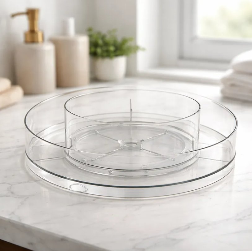 Organizador Giratorio Acr lico para Ba o y Cosm ticos-2