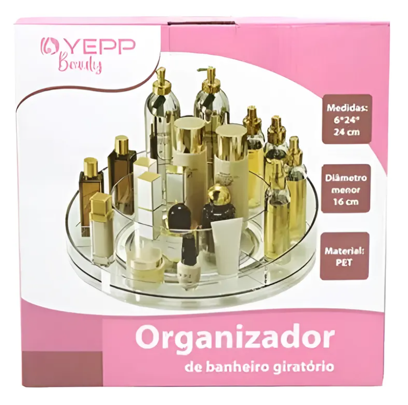 Organizador Giratorio Acr lico para Ba o y Cosm ticos-9