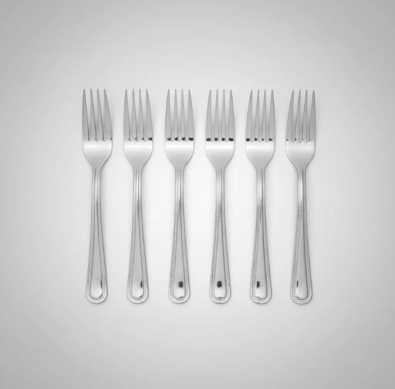 Set 6 Tenedores Acero Inoxidable Modelo Cl sico Krons-5