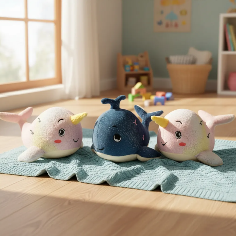 Peluche Ballena Kawaii Juguete Suave 25cm-2