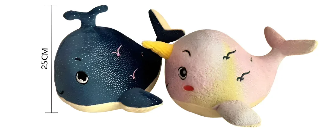 Peluche Ballena Kawaii Juguete Suave 25cm-3